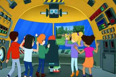 Ugh.
What is it with these creepy posters? - The Magic School Bus Rides Again