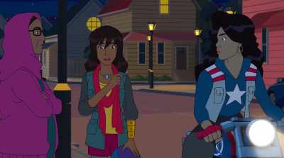 Uh, Ammi, this is my friend
America Chavez. - Marvel Rising: Playing with Fire