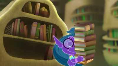 ‐ Uh? Ancient bookcase?
But when did you...? - Trolls: TrollsTopia