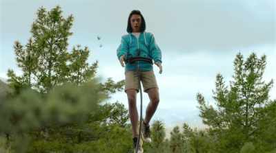- Uh, can you help me get down?
- Yeah, right. - Upside-Down Magic