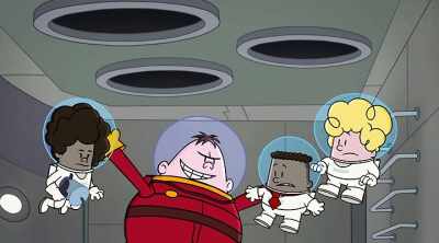 -Uh, captains first!
-[pops] - The Epic Tales of Captain Underpants in Space