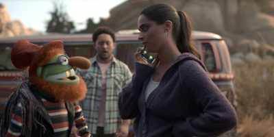 - Uh...
- (CHUCKLES) - The Muppets Mayhem