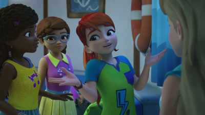 Uh, cool story, but maybe
we should get some shut-eye. - LEGO Friends: Girls on a Mission