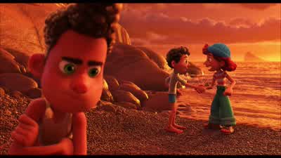 Uh Giulia your schooldoes it take all kinds of peopleI mean what if some of them were not humanAlbertoWhat if some were oh I don't know sea monstersSea monstersI doubt your school would even accept sea monsters right - Luca