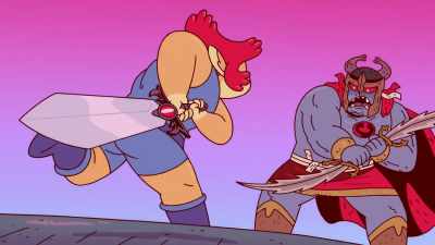 -Uh, give up already.
-[swords clashing] - ThunderCats Roar