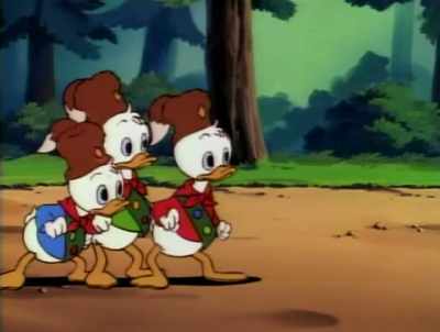 -Uh, this guy!
-[all exclaiming] - DuckTales
