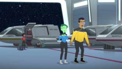 Uh, guys? It's basically, like,
the same ship as the Cerritos. - Star Trek: Lower Decks