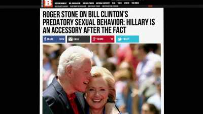 Uh, he has republished
all of my toughest material - Get Me Roger Stone