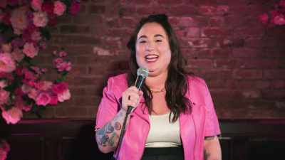 -Uh… [laughs]
-[audience laughing, applauding] - Liza Treyger: Night Owl