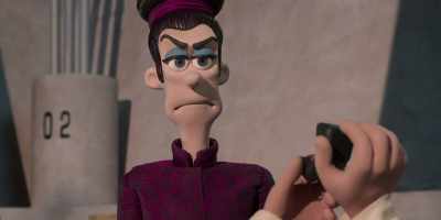 -Uh…
-[music stops abruptly] - Chicken Run: Dawn of the Nugget