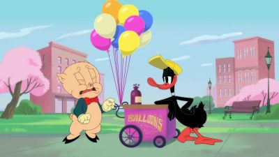 Uh, hello. I would like
a ba... [stuttering] - Looney Tunes Cartoons
