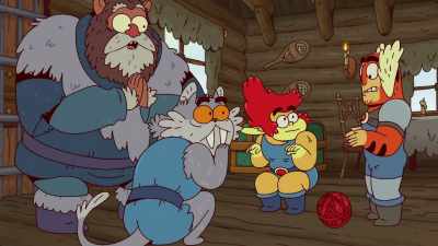 Uh, hey, guys. [chuckles]
Can I play with you? - ThunderCats Roar