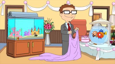 Uh, hey, I got you
a wedding present. - American Dad!