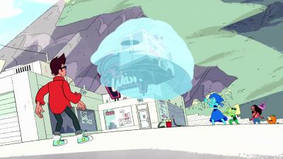 Uh...
Hey, room. - Steven Universe