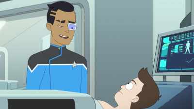 Uh, hi. I'm supposed to
distract you from all this stuff - Star Trek: Lower Decks