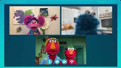 - Uh-huh.
- And the old flip-flop - Sesame Street: Elmo's Playdate