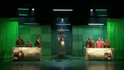 Uh, if we can all please
stick to the agenda - National Theatre Live: Nye