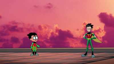 Uh, I'll just be right over here.
[laughs timidly] Don't mind me. - Teen Titans Go! Vs  Teen Titans