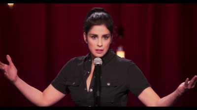 Uh, in his sleep
while surrounded by his favorite toys? - Sarah Silverman: A Speck of Dust