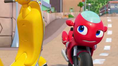 - Uh... It's nothing.
Let's get to school. - Ricky Zoom