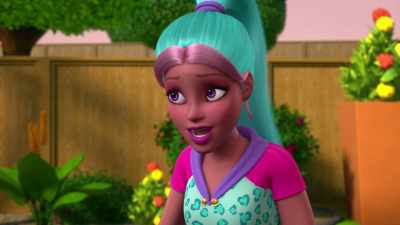 Uh, just now.
[giggles nervously] - Barbie: A Touch of Magic