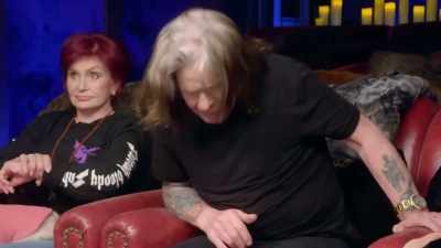 Uh, keep an eye out
for the ghostly photobomber. - The Osbournes Want to Believe