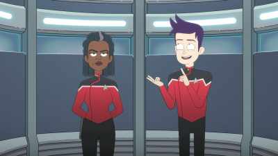 Uh, keeping busy.
I inventoried Cargo Bay Four, - Star Trek: Lower Decks