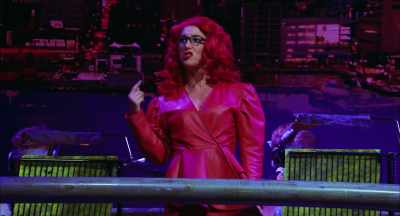 Uh, killing polluters,
acting outside the law, - The Toxic Avenger: The Musical