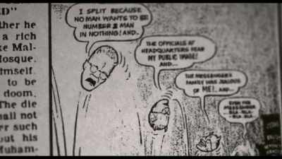 Uh, you know, we don't
affiliate ourselves with hypocrites, - Blood Brothers: Malcolm X and Muhammad Ali