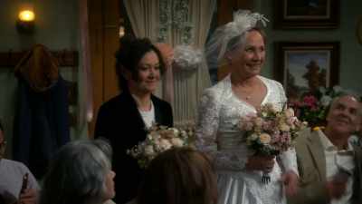 Uh, to me, uh, "never"
stands for never been married - The Conners