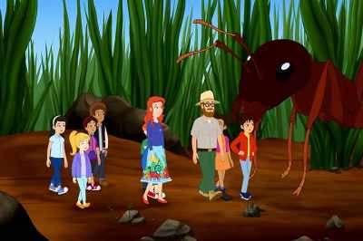 -Uh, Ms. Frizzle?
-[remote beeps] - The Magic School Bus Rides Again