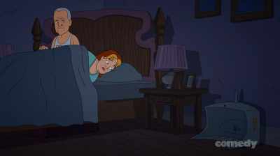 Uh-oh.
[distant whirring] - Corner Gas Animated