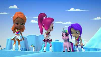 Uh-oh. Don't think
we're leaving so fast, Rosie. - Rainbow Rangers