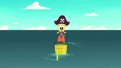 Uh-oh! I think I'm gonna
need a bigger bucket. - Bugs Bunny Builders