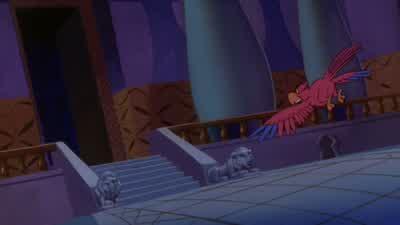 Uh-oh! Your monkey's trying to kill me! I saved your life! It's payback time, Aladdin! - Aladdin 2: The Return of Jafar