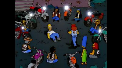 Uh-oh. (screaming) - The Simpsons