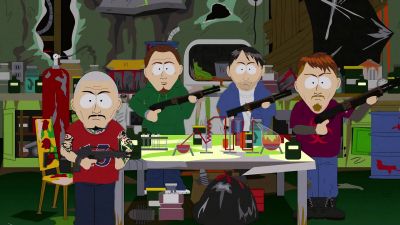 Uh, police.
Open up. - South Park