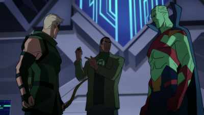 Uh, question, can any of
you get this ring off me? - Green Lantern: Beware My Power