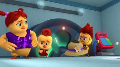 Uh, safety gear.
For safety! You'll see. - The Chicken Squad