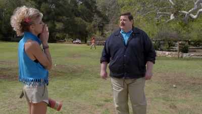 -Uh, should you be smoking that next to those fireworks? - Rob Riggle's Ski Master Academy