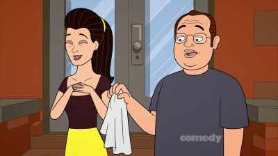 Uh, so, uh...
any particular reason - Corner Gas Animated