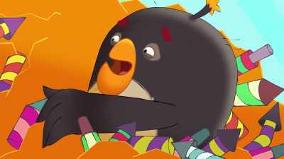 Uh, speaking of blowing it, - Angry Birds: Summer Madness