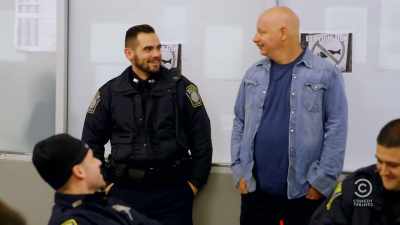 Uh, started the academy
three years ago, - Jeff Ross Roasts Cops