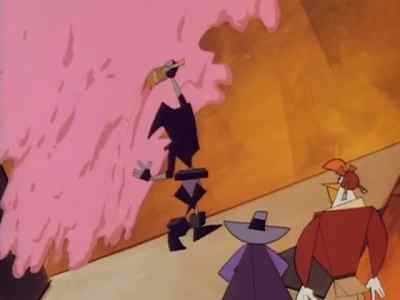 UH, THAT DOOR'S
NOT REAL, D.W. - Darkwing Duck