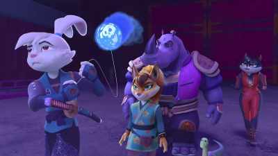Uh, to… celebrate. [chuckles] - Samurai Rabbit: The Usagi Chronicles