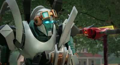 - Uh, Twitch, home...
home is this way. - Transformers: EarthSpark