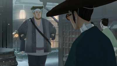 Uh-uh. An apprentice
would never leave his master's side. - BLUE EYE SAMURAI