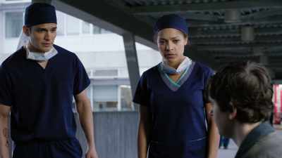 Uh, he --
Uh, I, uh -- He -- - The Good Doctor