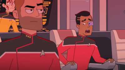 Uh, uh... maintain course? - Star Trek: Lower Decks