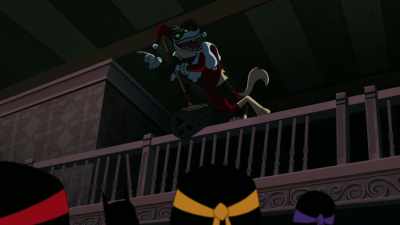 Uh-uh, there'll be
plenty of time to talk - Batman vs Teenage Mutant Ninja Turtles